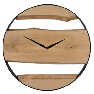 Rustikale Holzuhr - Birke-image
