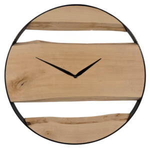 Rustikale Holzuhr - Birke-image