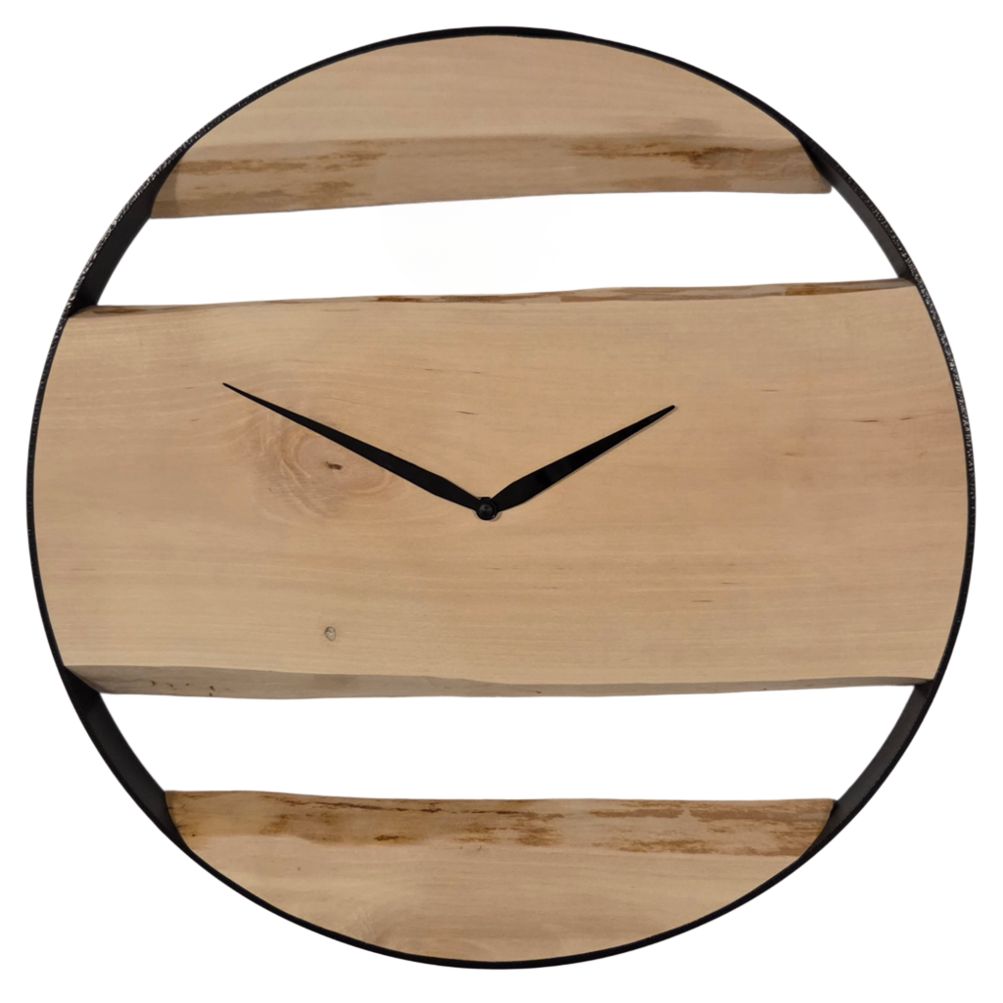 Rustikale Holzuhr - Birke-image