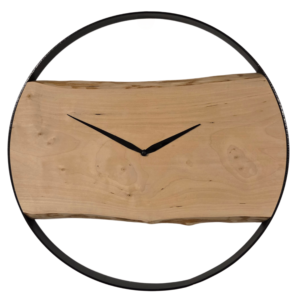Rustikale Holzuhr - Birke-image