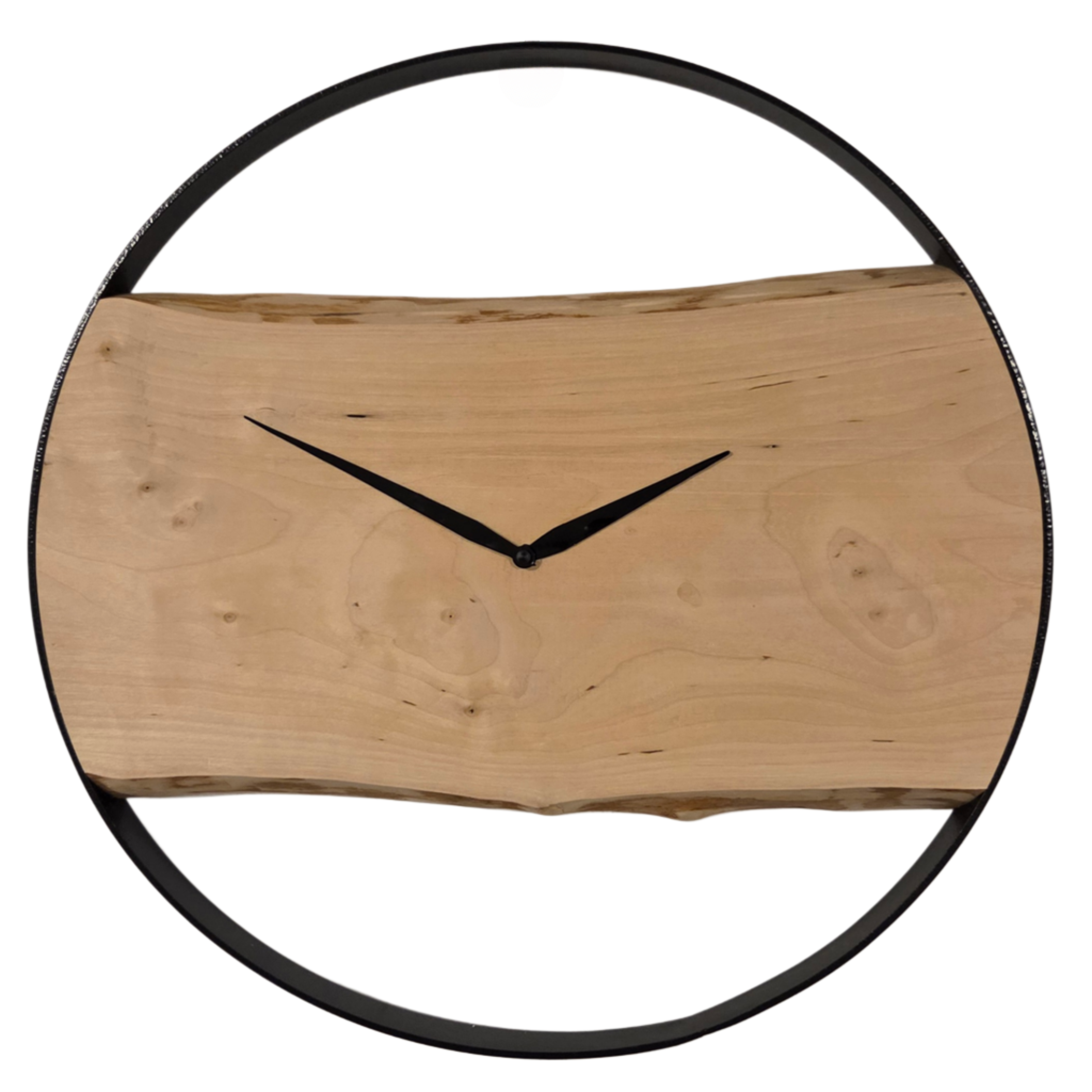 Rustikale Holzuhr - Birke-image