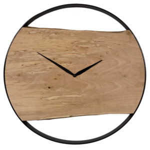 Rustikale Holzuhr - Birke-image