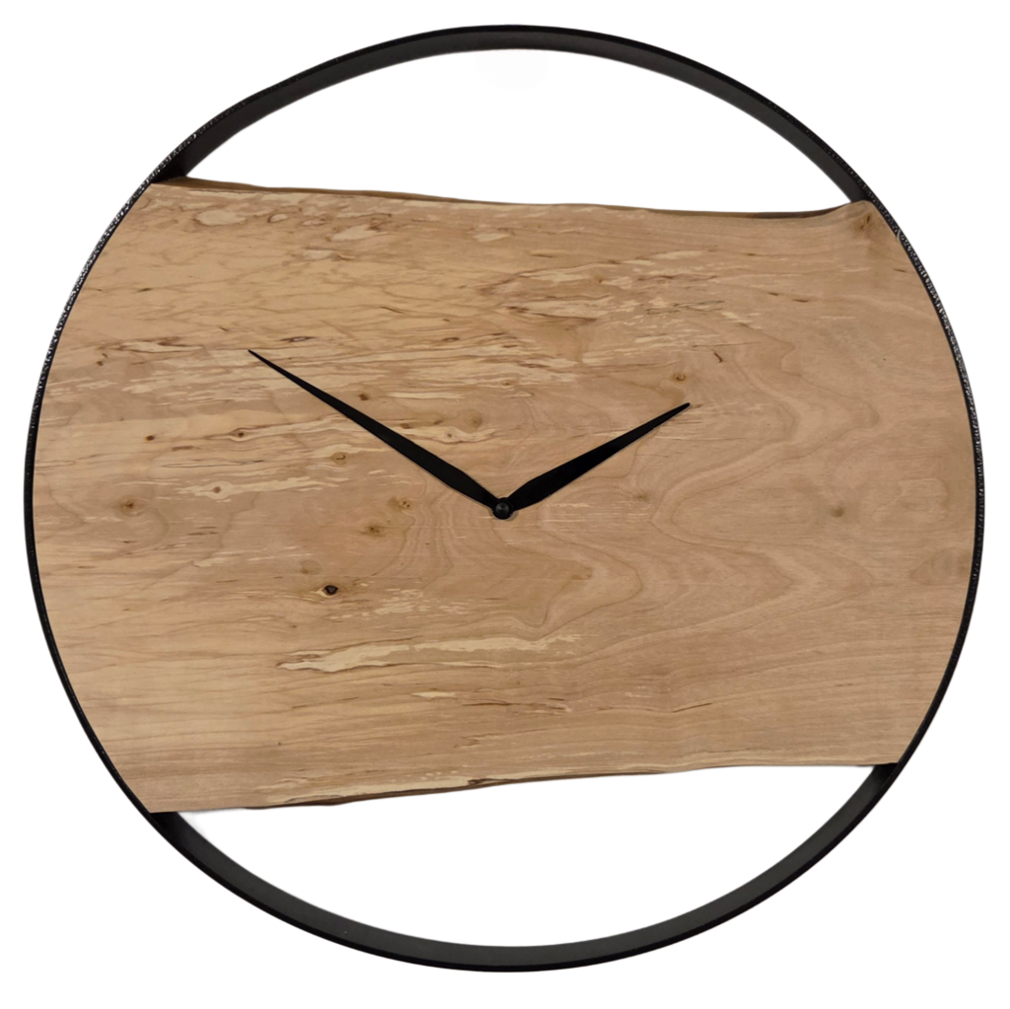 Rustikale Holzuhr - Birke-image