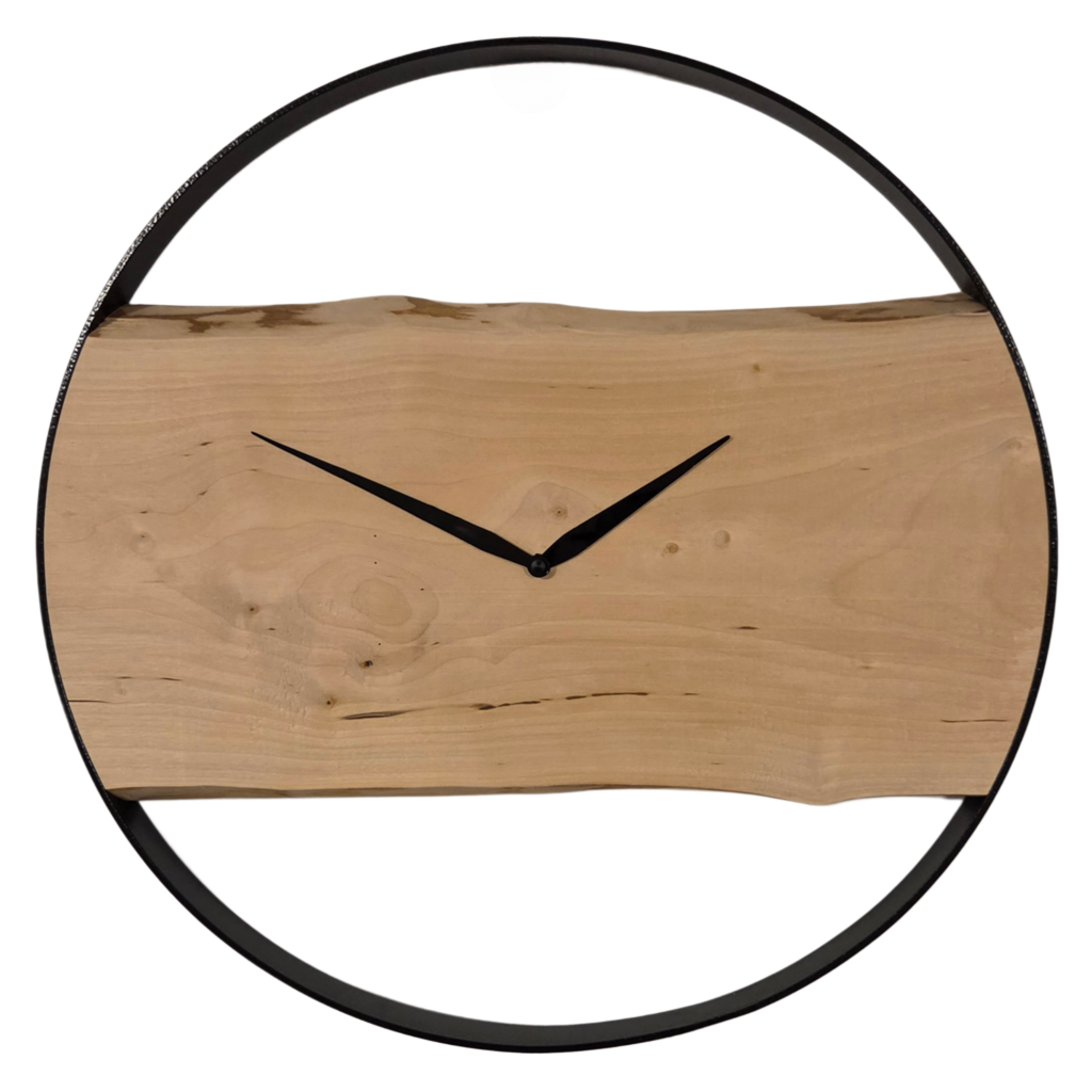 Rustikale Holzuhr - Birke-image